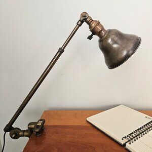 Vintage Arrow Industrial Desk Lamp.  Antique Industrial Lamp.